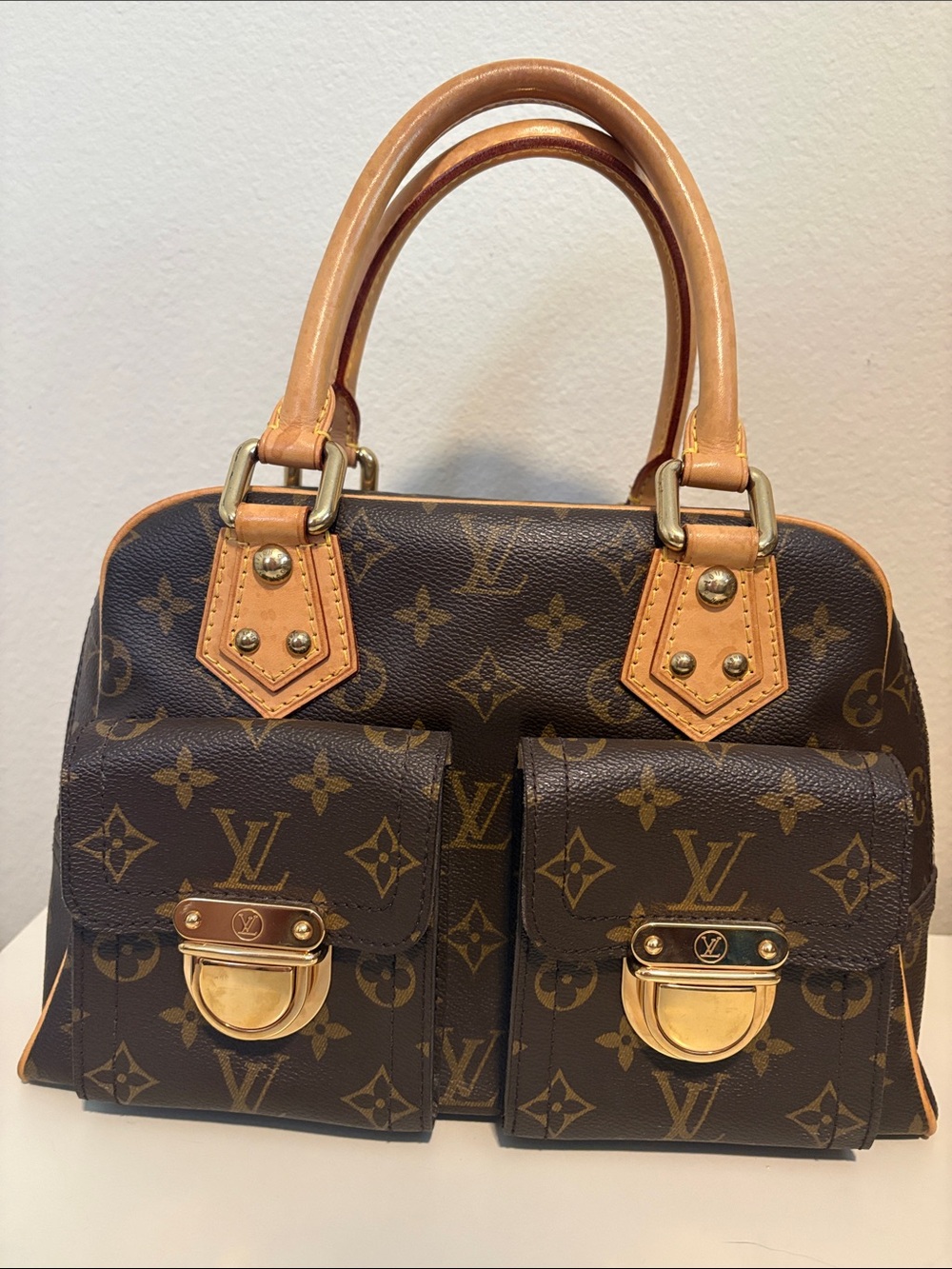 Louis Vuitton Monogram Manhattan Dual-Pocket Satchel